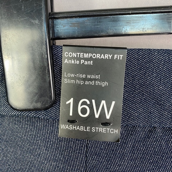 Amanda & Chelsea Contemporary Fit Ankle Pant Plus Size 16W - Picture 7 of 11